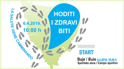 6. pje&scaron;ačka manifestacija "Hoditi i zdravi biti - La salute viene camminando"