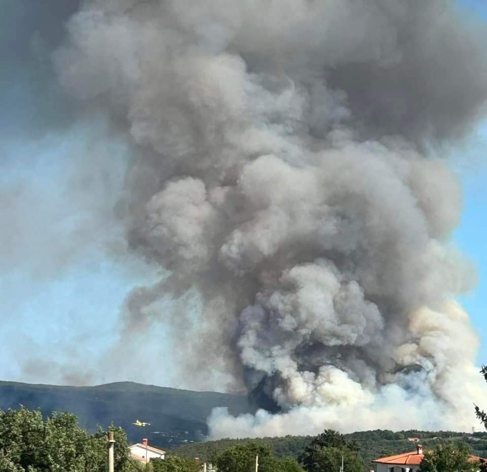 Požar, dim -Barban 2, 12-08-2024