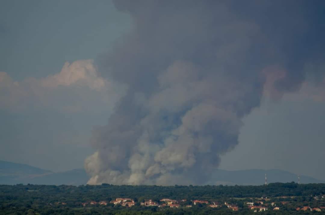 Požar, dim -Barban, 12-08-2024