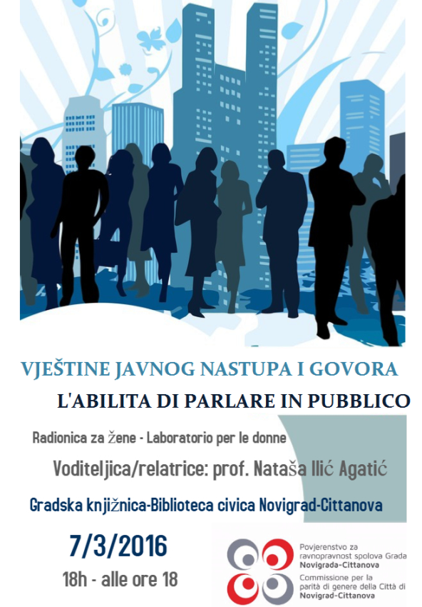 Radionica za žene: Vještine javnog nastupa i govora 