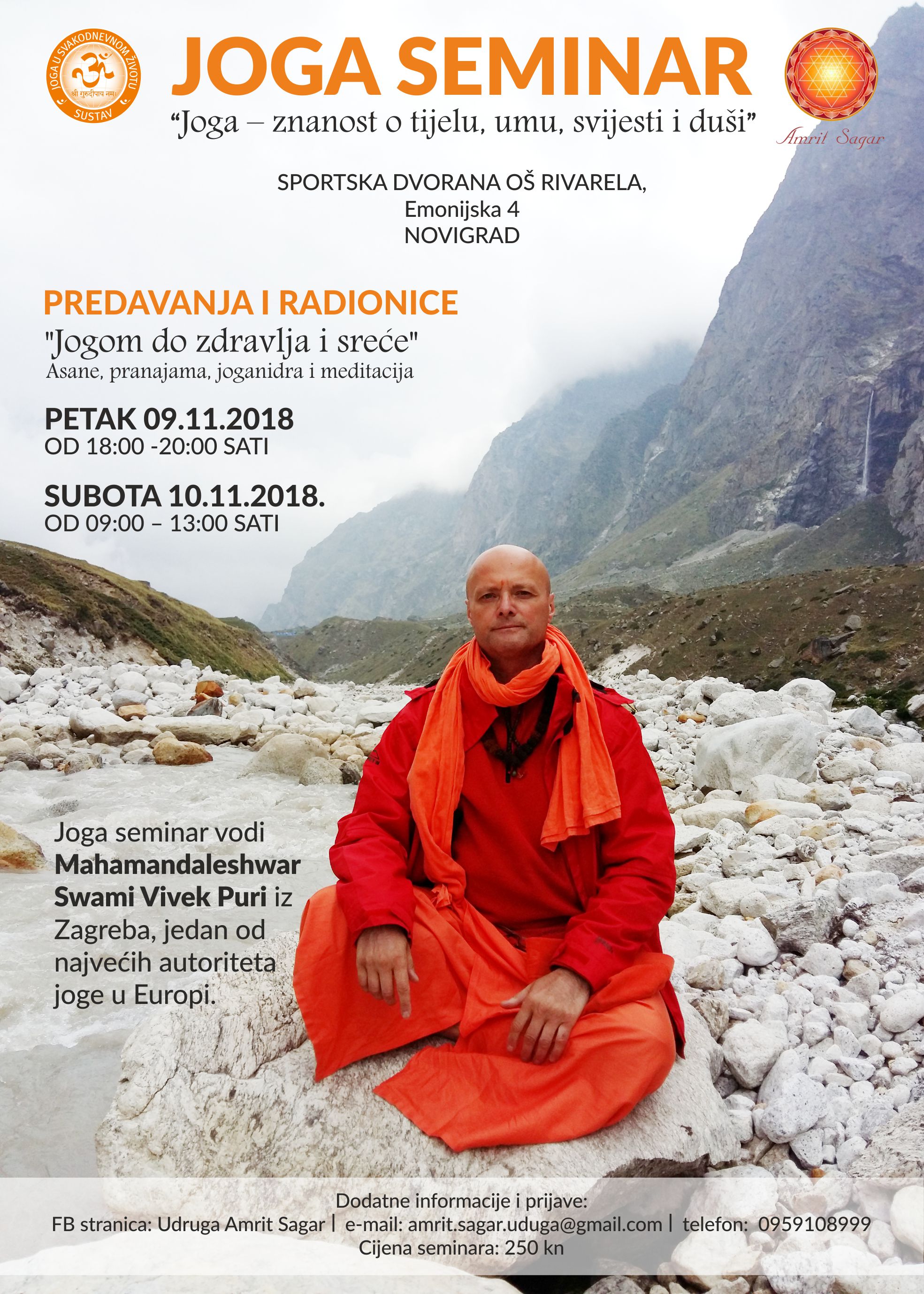 Joga seminar - Predavanja i radionice &ldquo;Jogom do zdravlja i sreće&rdquo;