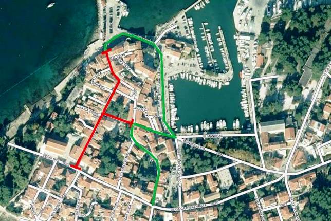 Obavijest o zatvaranju prometa u Novigradu