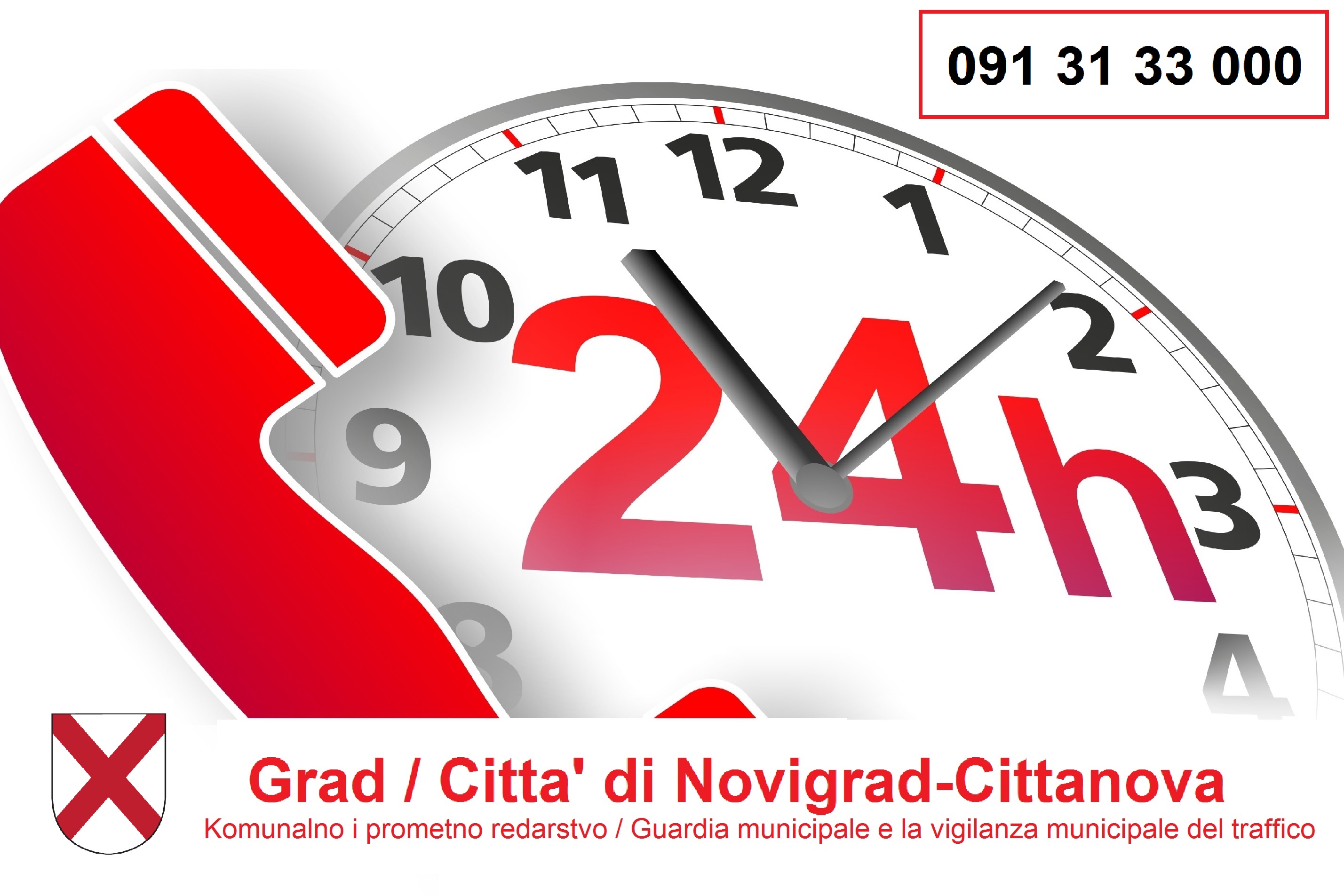 Novigrad osigurava 24-satno dežurstvo u okviru djelatnosti komunalnog i prometnog redarstva