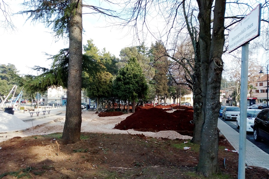 U Novigradu se temeljito preuređuje Park novigradskih ribara