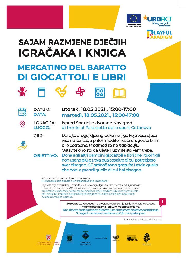 Sajam razmjene dječjih igračaka i knjiga u okviru projekta Playful Paradigm