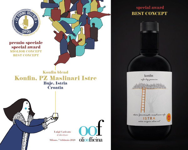 Istarsko ekstra djevičansko maslinovo ulje konfin dobitnik prestižne nagrade u Milanu