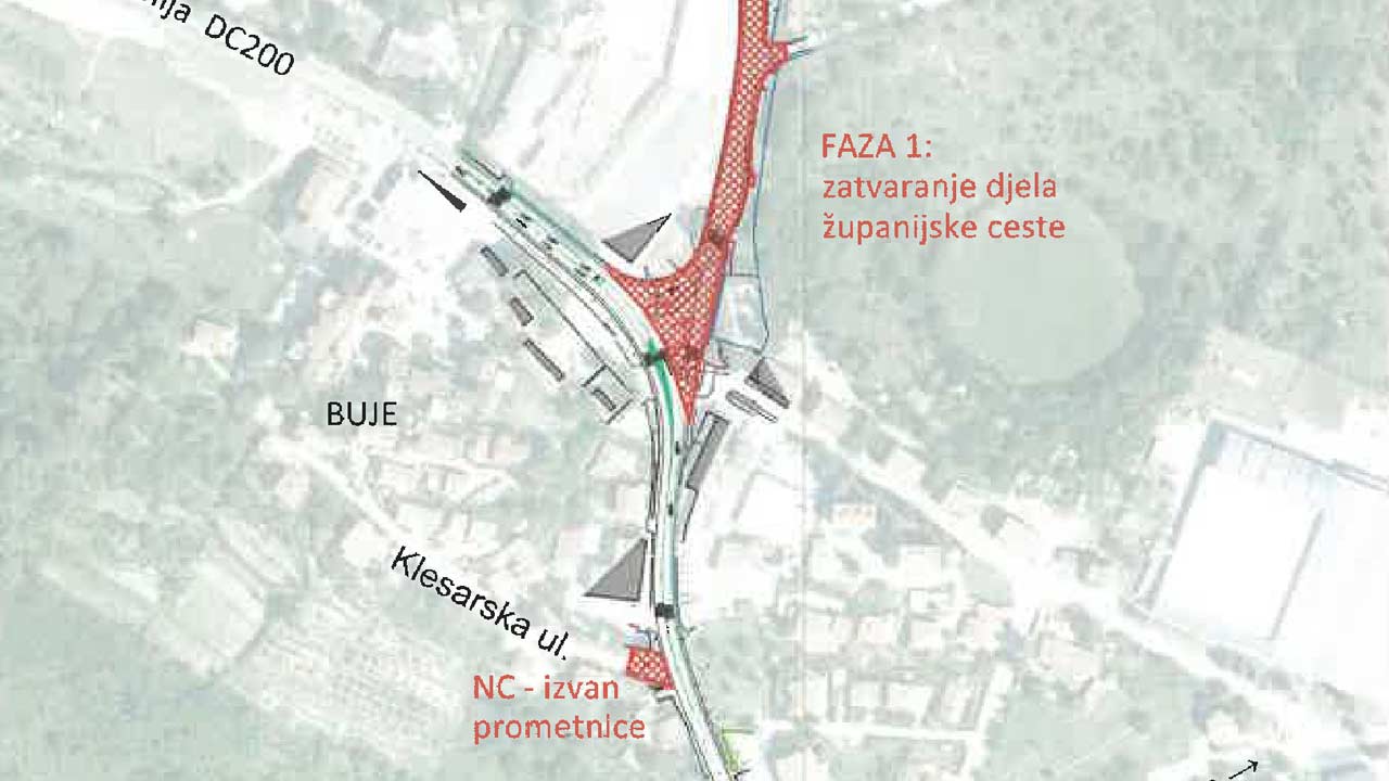 Buje -privremena regulacija prometa 2022