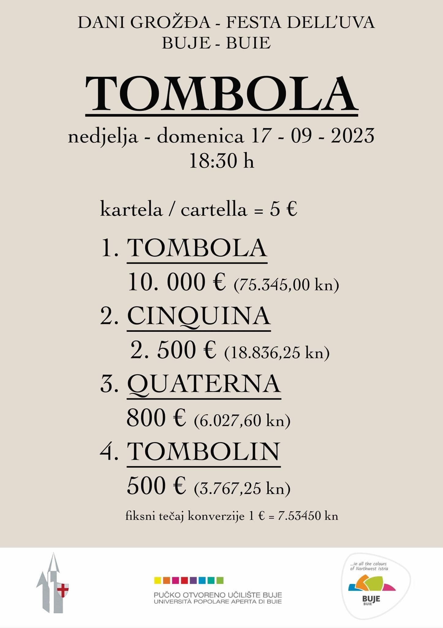 TOMBOLA plakat 2023
