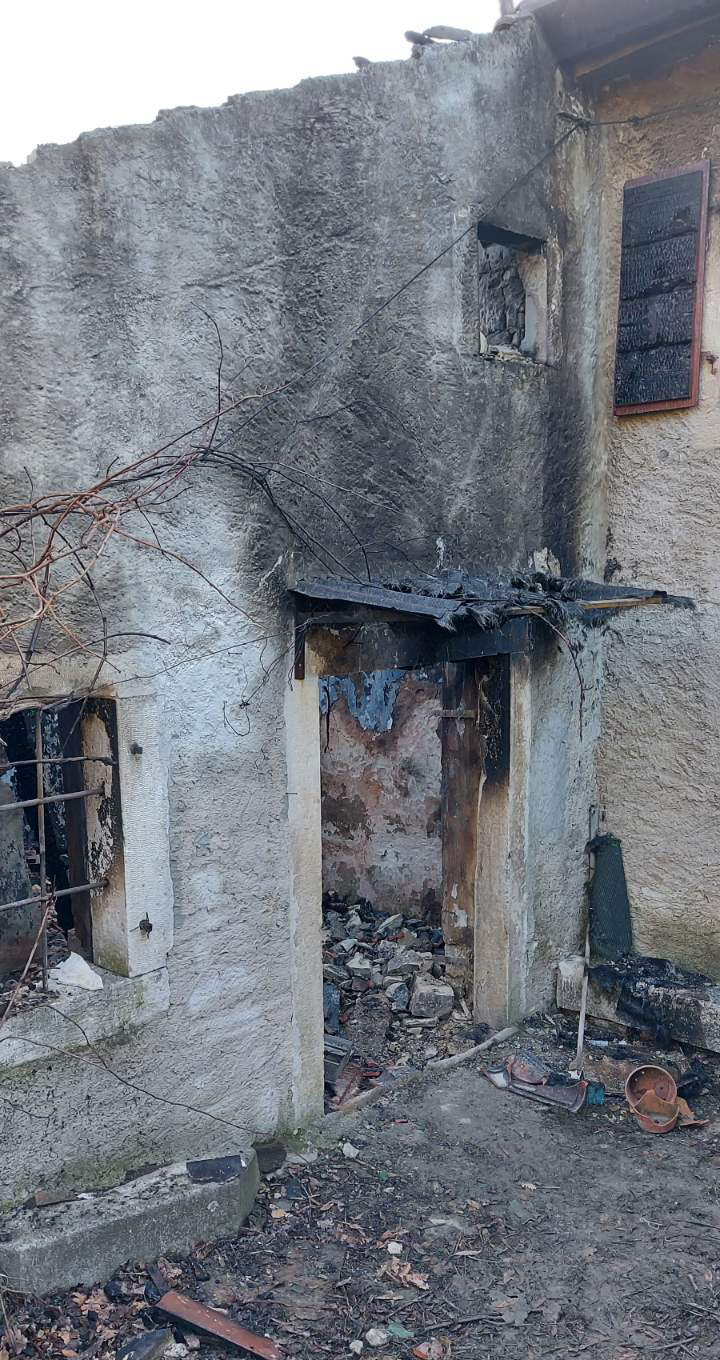 Grožnjan, požar kuće 1