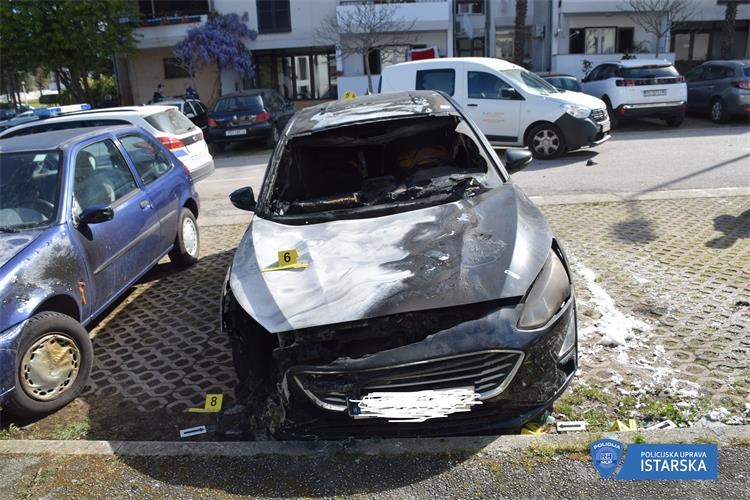 požar automobila, Poreč1