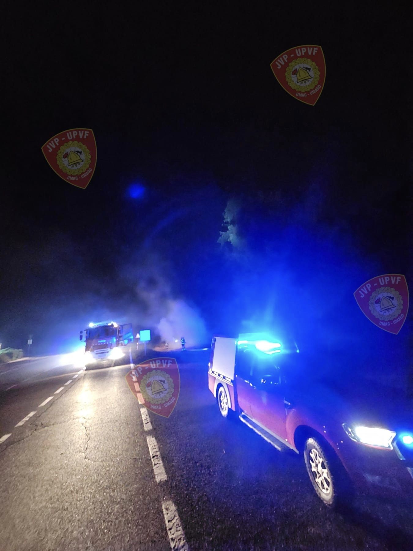 Vatrogasci Umag, požar kamp kućice 2