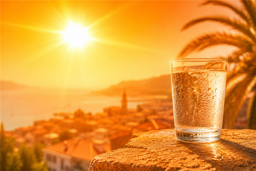 toplinski val, sunce, piće, ljeto