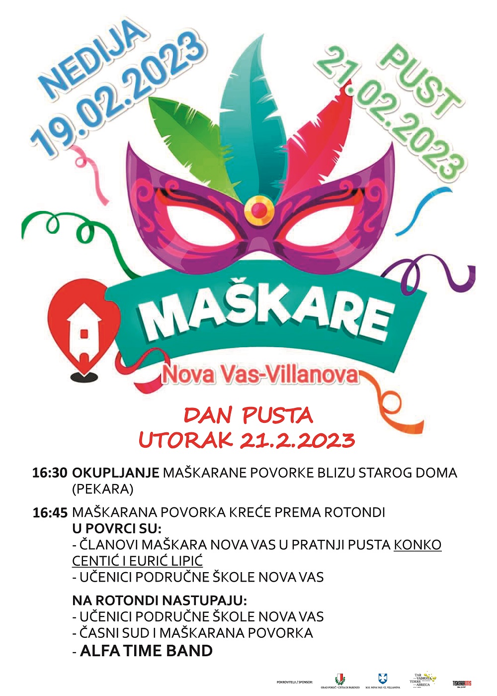 Plakat Ma&scaron;kare Nova Vas 2023