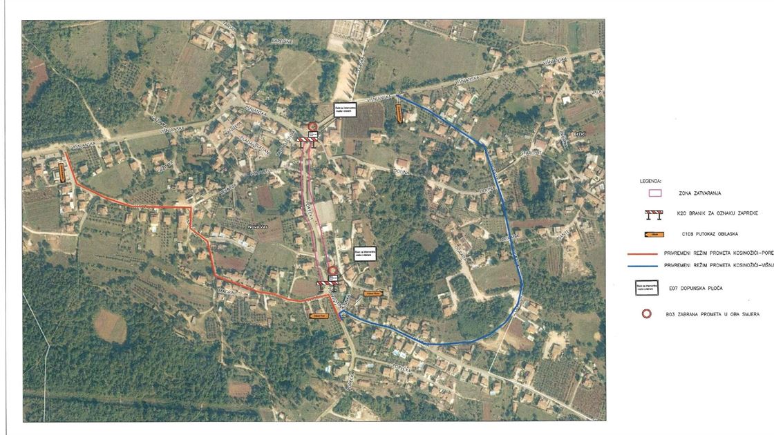 Nova Vas -zatvaranje prometa