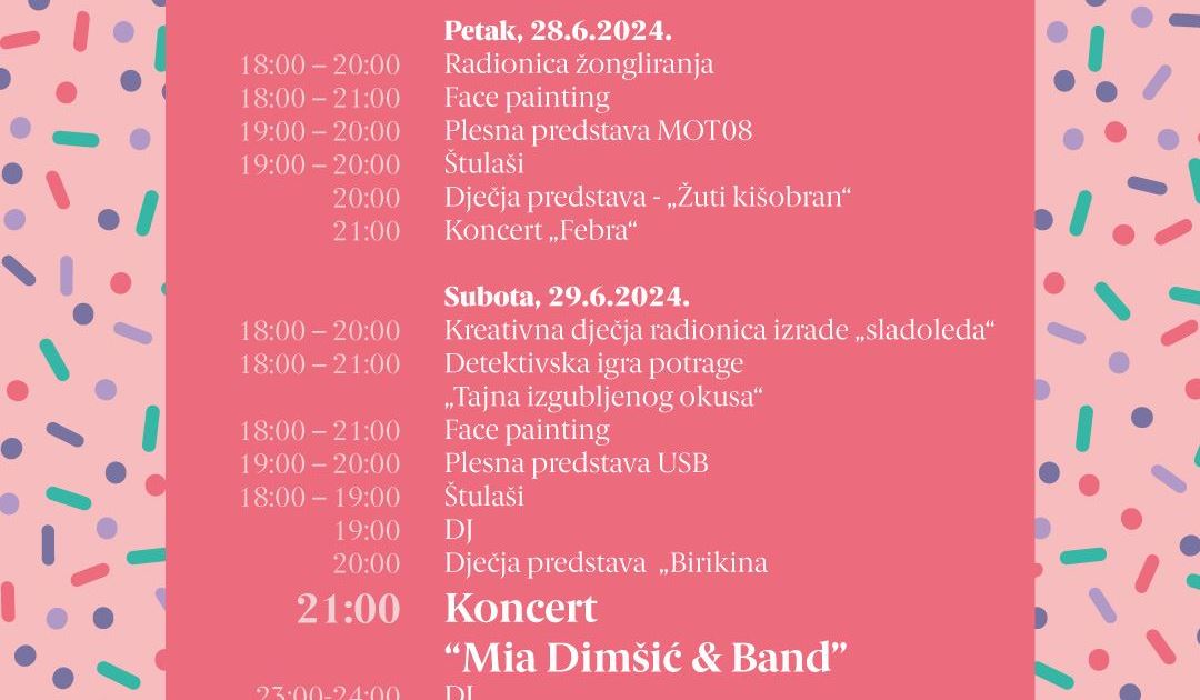 Porečko ljeto 2024- (Festival sladoleda program)