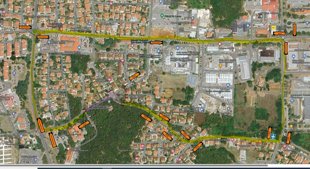 uređenje kružnog raskrižja u porečkom naselju Bolnica, radovi i obilazni pravci