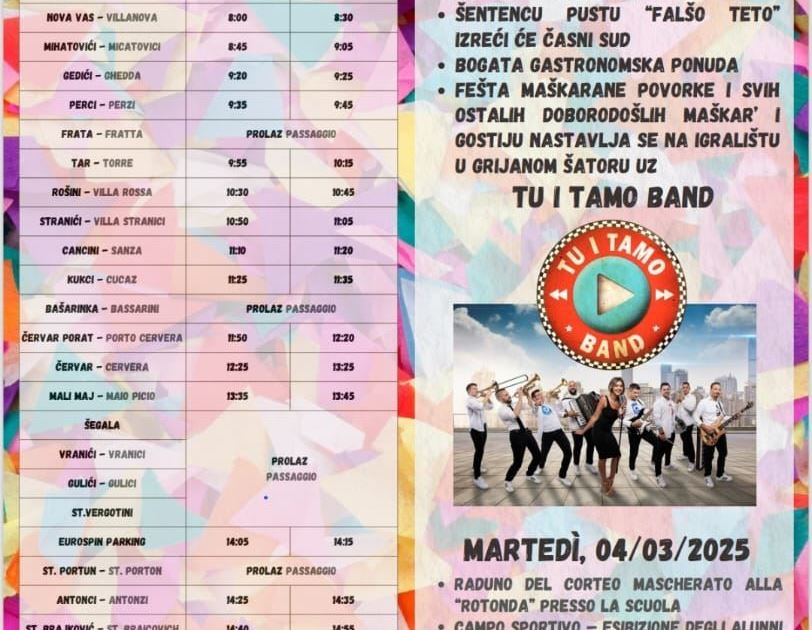 Ma&scaron;kare u Novoj Vasi prograd 2025