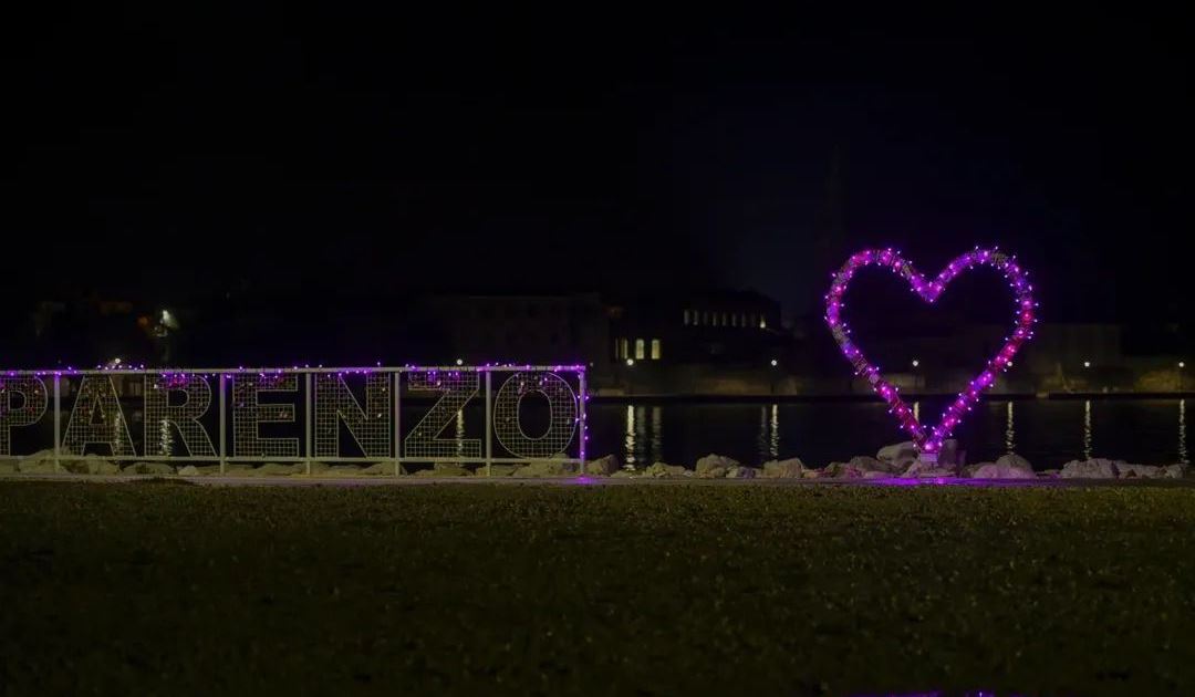 Pe&scaron;kera Poreč ljubičasto srce