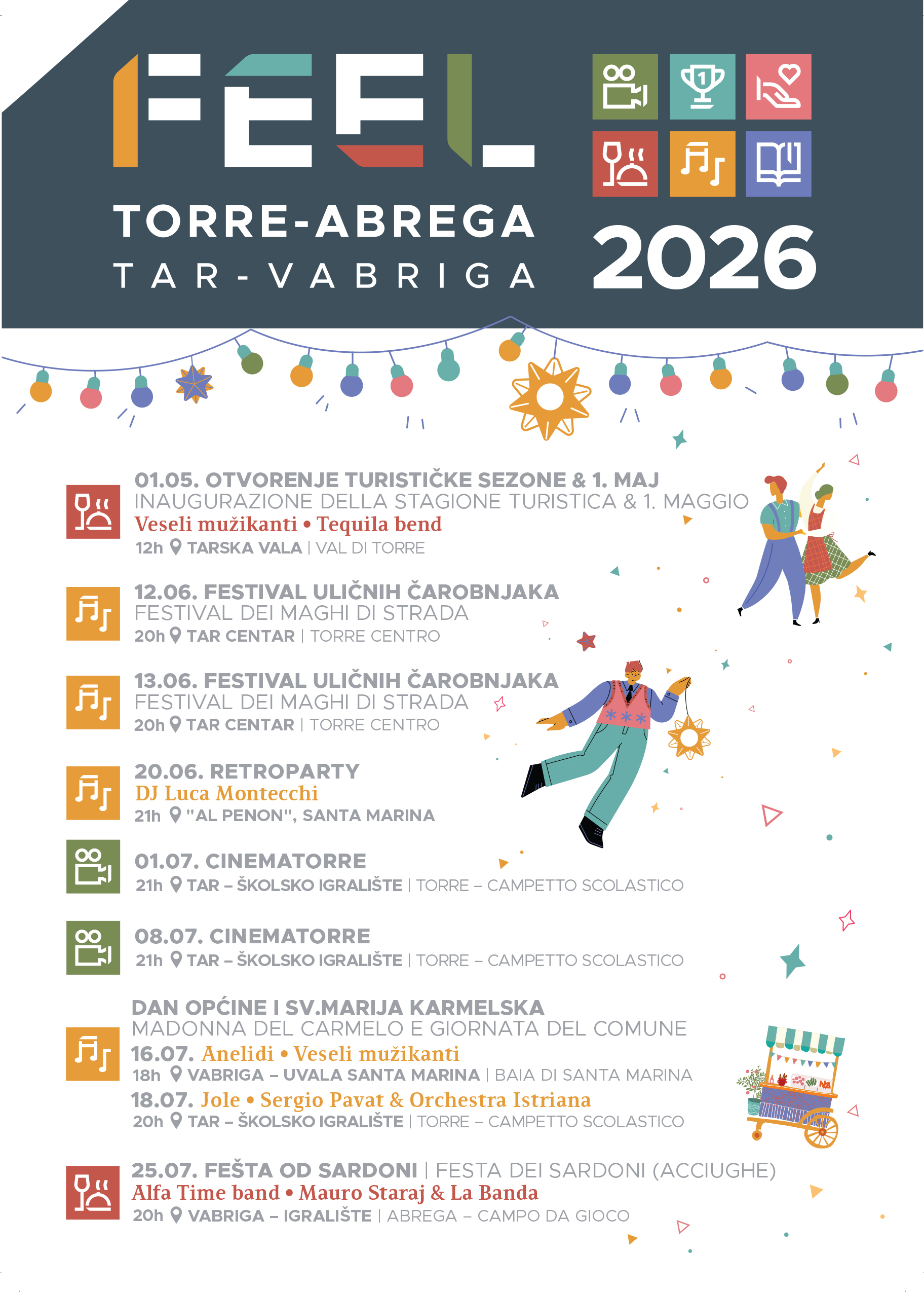 TAR VABRIGA - kalendar događanja