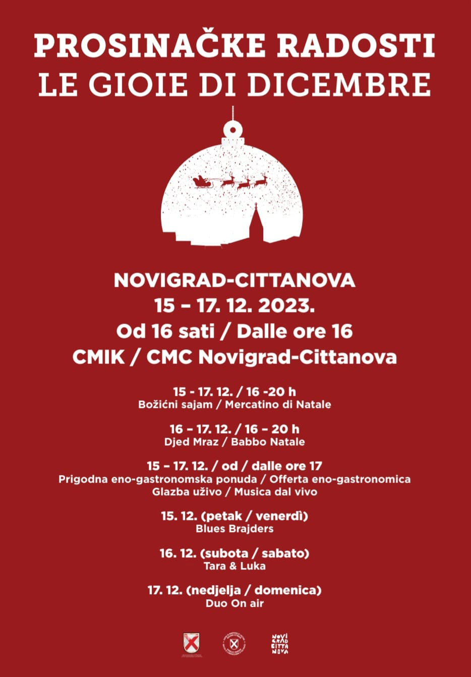 Advent u Novigradu -Prosinačke radosti 2023_program