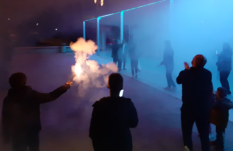 Hajduk u Novigradu -baklje