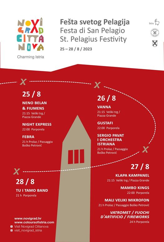 Novigrad, Fe&scaron;ta Sv- Pelagija 2023