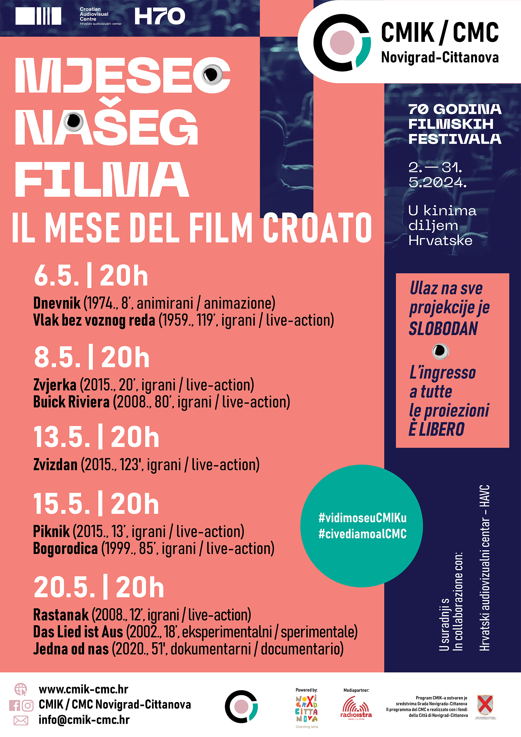 CMIK mjesec na&scaron;eg filma