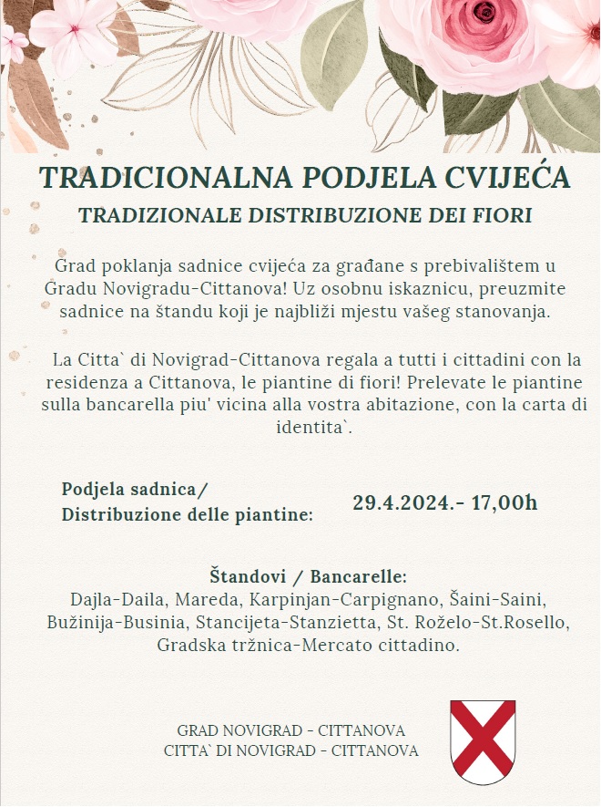 Novigrad podjela cvijeća