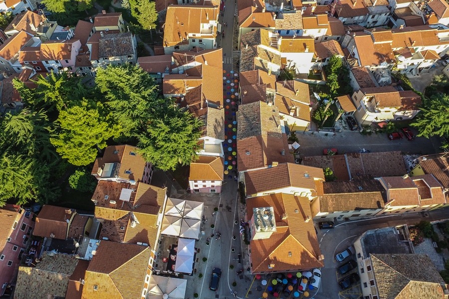 Novigrad krovovi, panorama