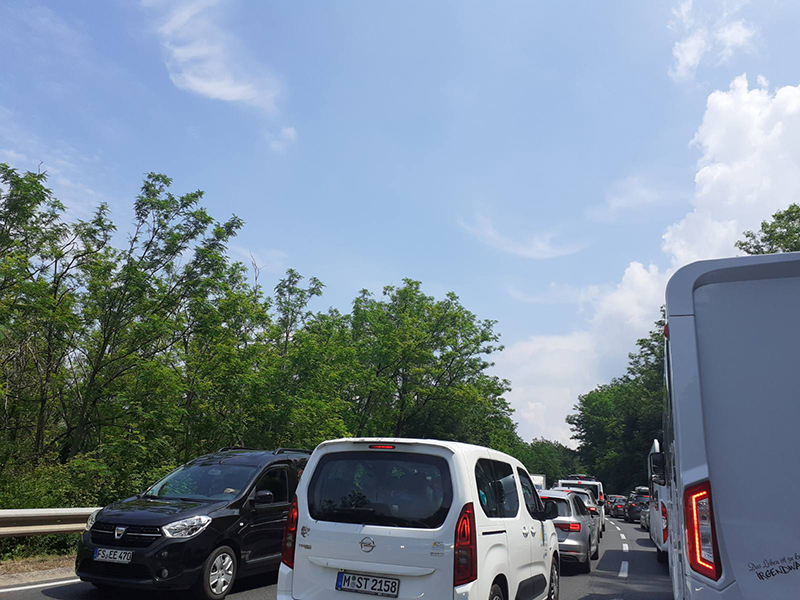 kolona, gužva prema Kopru