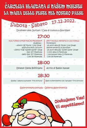 Juricani, plakat za Božić 2022
