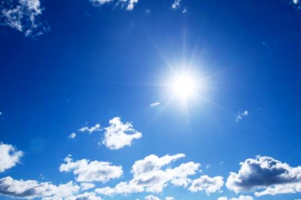 nebo, sunce, oblaci